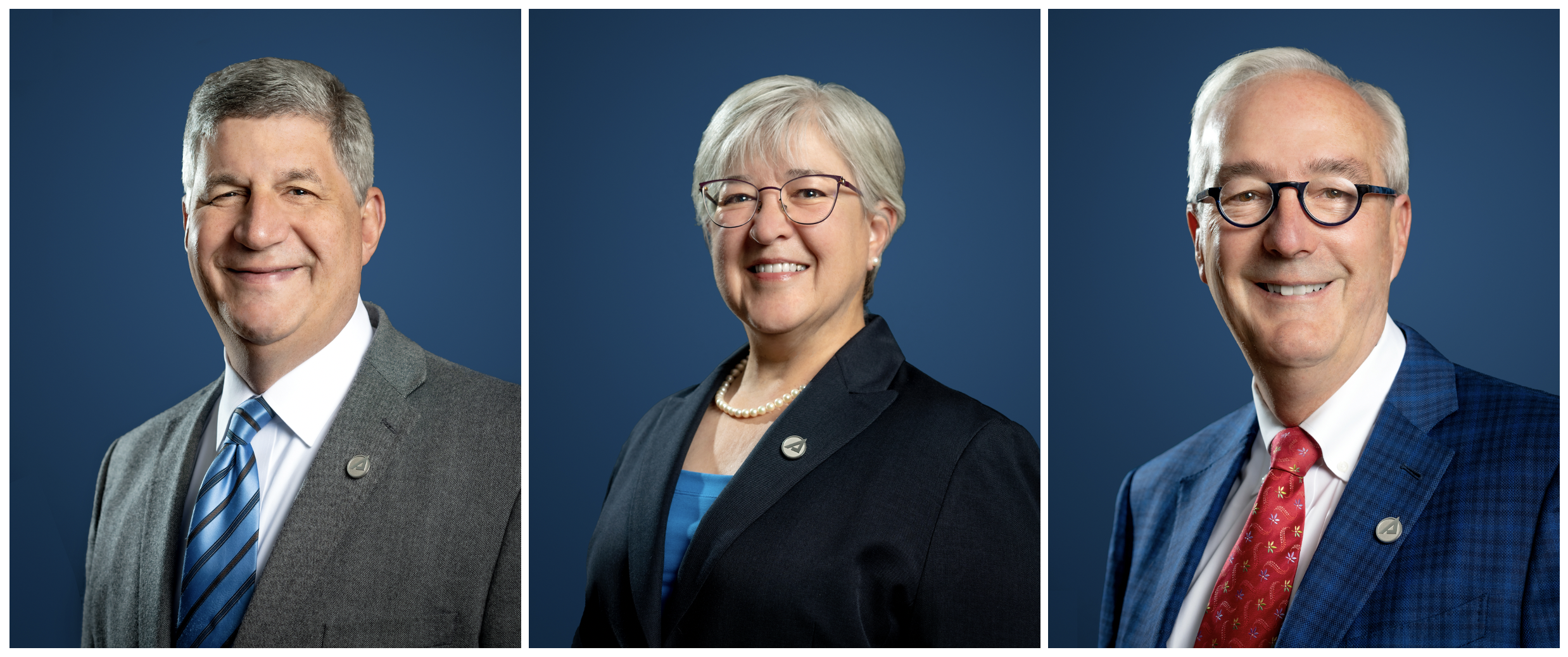 Photo of Aerospace's three newest BOT members - Bill LaPlante, Pat Zarodkiewicz, Ray Rothrock