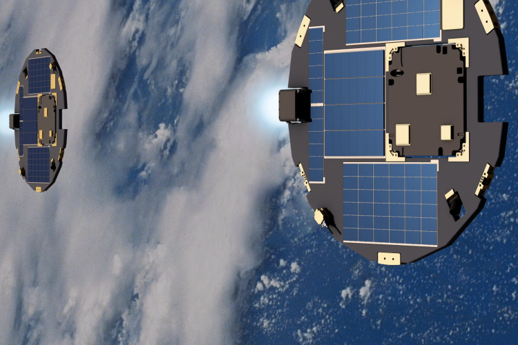 DiskSats in orbit