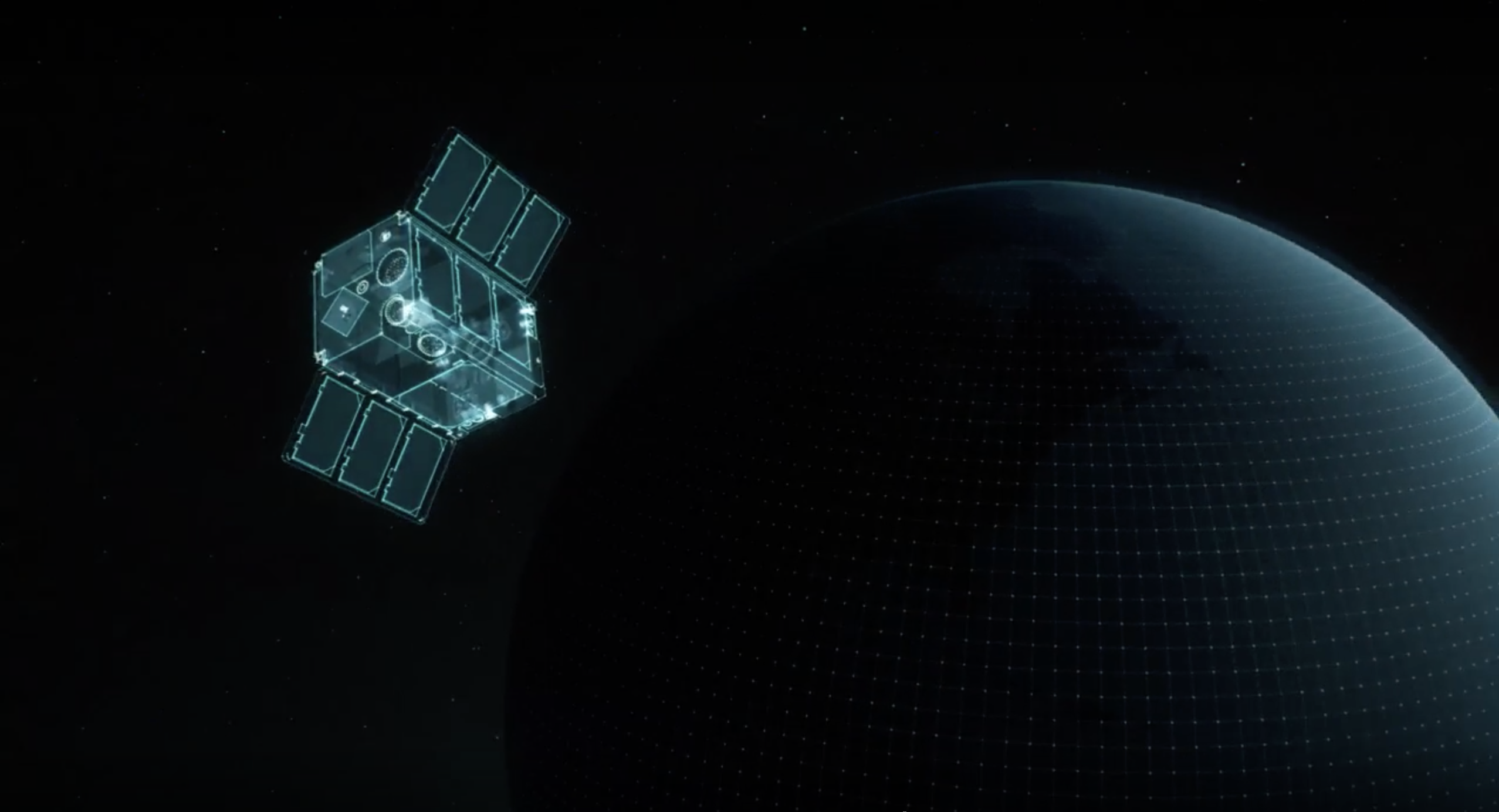 Satellite in space