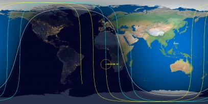 Iridium 80 Prediction Ground Track Image