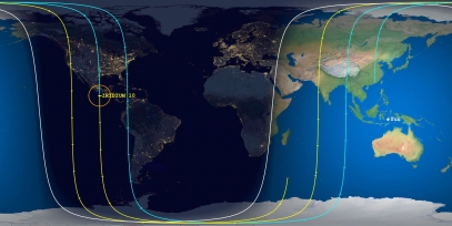 Iridium 10 (ID 24839) Reentry Prediction Image