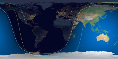CZ-2C Rocket Body (ID 43667) Reentry Prediction Image