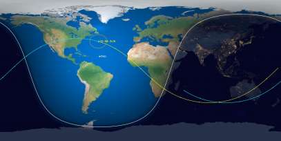 CZ-5B Rocket Body (ID 45601) Reentry Prediction Image