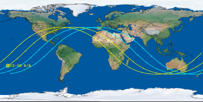 CZ-5B R/B (ID 54217) Reentry Prediction Image