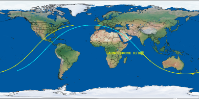 LAUNCHERONE R/B (ID 51101) Reentry Prediction Image