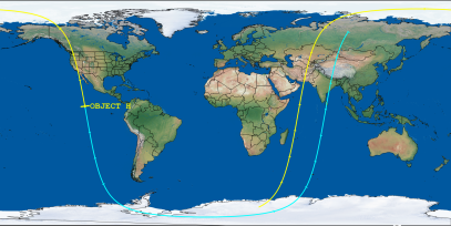 OBJECT H (ID 55255) Reentry Prediction Image