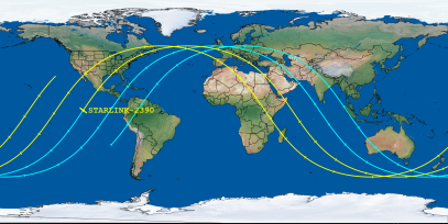 STARLINK-2390 (ID 47809) Reentry Prediction Image