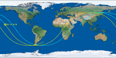 SL-4 R/B (ID 59295) Reentry Prediction Image