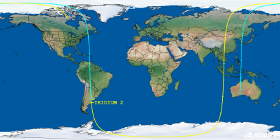 IRIDIUM 2 (ID 25527) Reentry Prediction Image
