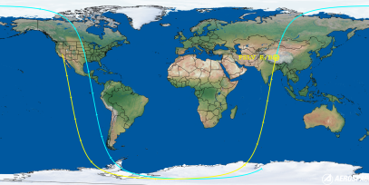 PSLV R/B (ID 44104) Reentry Prediction Image