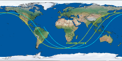 STARLINK-2394 (ID 47813) Reentry Prediction Image