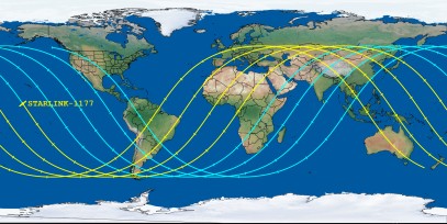 STARLINK-1177 (ID 45078) Reentry Prediction Image