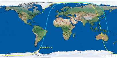 YAOGAN 6 (ID 34839) Reentry Prediction Image