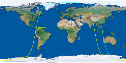 XPNAV-1 (ID 41841) Reentry Prediction Image