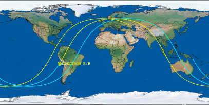 ELECTRON R/B (ID 64232) Reentry Prediction Image