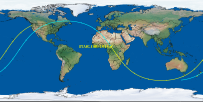 STARLINK-1014 (ID 44720) Reentry Prediction Image